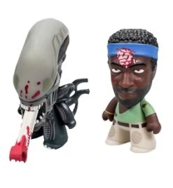 N/A Alien Brain Spatter Parker & Bloodied Xenomorph 3" Figure 2-Pack OEX