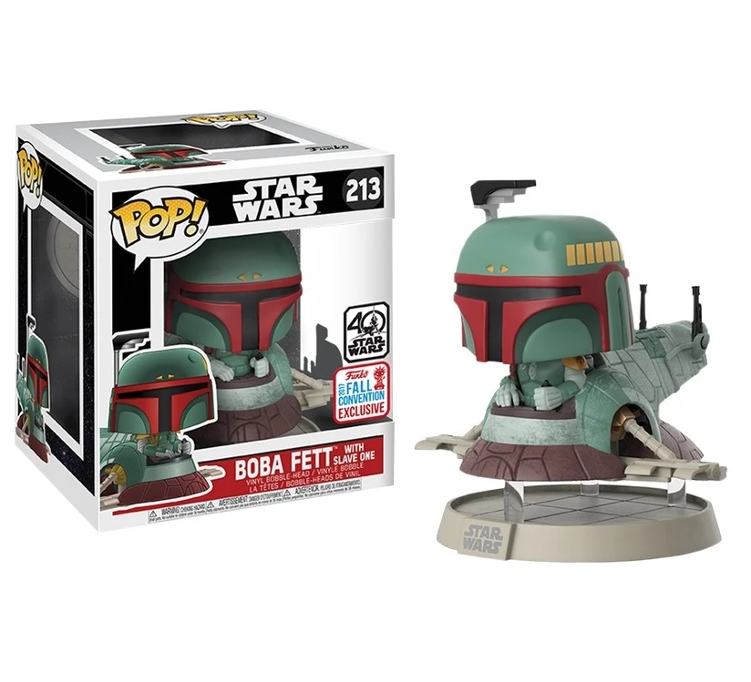 FUNKO Star Wars Boba Fett With Slave I NYCC Exclusive Pop! Deluxe Vinyl Figure #213 1 FUNKO Star Wars Boba Fett With Slave I NYCC Exclusive Pop! Deluxe Vinyl Figure #213