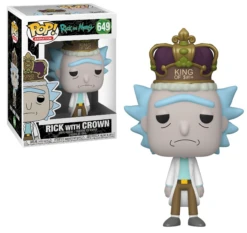 FUNKO Rick And Morty Rick With Crown Exclusive Pop! Vinyl Figure #649
