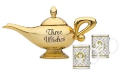 Half Moon Bay Disney Aladdin Teapot And Glasses Set