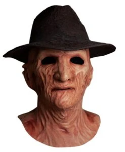 N/A A Nightmare On Elm Street 2 Freddy's Revenge - Freddy Krueger Deluxe Mask & Hat [OE]