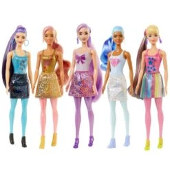 MATTEL Barbie Color Reveal Surprise Doll Shimmer Glitter Metallic Series -Go Figure Collectables Sales amy2 jpg 6018a5cf83dfe