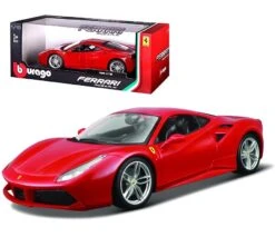 Bburago 488 GTB Ferrari 1:18 Diecast Scale Car