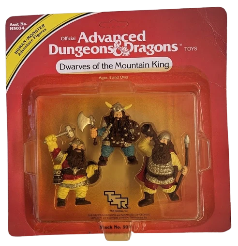Wizards Of The Coast Dungeons & Dragons 1982 Vintage Dwarves Of The Mountain King Figure Set Of 3 1 Wizards Of The Coast Dungeons & Dragons 1982 Vintage Dwarves Of The Mountain King Figure Set Of 3