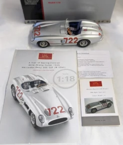 CMC M-066 Mercedes-Benz 300 SLR (W196S) Mille Miglia Siger 1955 1:18 Model Car -Go Figure Collectables Sales dusty jpge cleanup jpg 63d89aafe0075