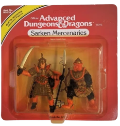 Wizards Of The Coast Dungeons & Dragons 1982 Vintage Sarken Mercenaries Figure Set Of 2