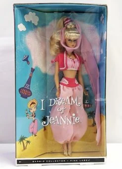 MATTEL I Dream Of Jeannie Barbie Doll Pink Label -Go Figure Collectables Sales fg clipped rev 1 2 jpg 64226e317f925