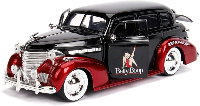 JADA Betty Boop 1939 Chevrolet Master Deluxe Diecast Car Hollywood Rides 3 JADA Betty Boop 1939 Chevrolet Master Deluxe Diecast Car Hollywood Rides - Image 3