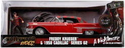 N/A A Nightmare On Elm Street - 1958 Cadillac Series 62 1:24 With Figure Hollywood Ride [OE]