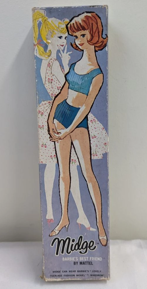 MATTEL 1962 Vintage Barbie's Best Friend Midge Doll Stock No 860 Titian 8 MATTEL 1962 Vintage Barbie's Best Friend Midge Doll Stock No 860 Titian - Image 8
