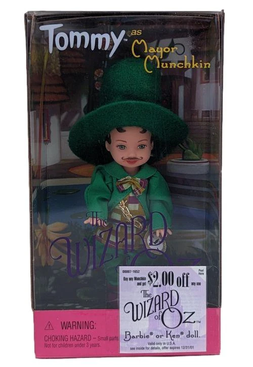 MATTEL The Wizard Of Oz Tommy As Mayor Munchkin Doll Barbie 1 MATTEL The Wizard Of Oz Tommy As Mayor Munchkin Doll Barbie