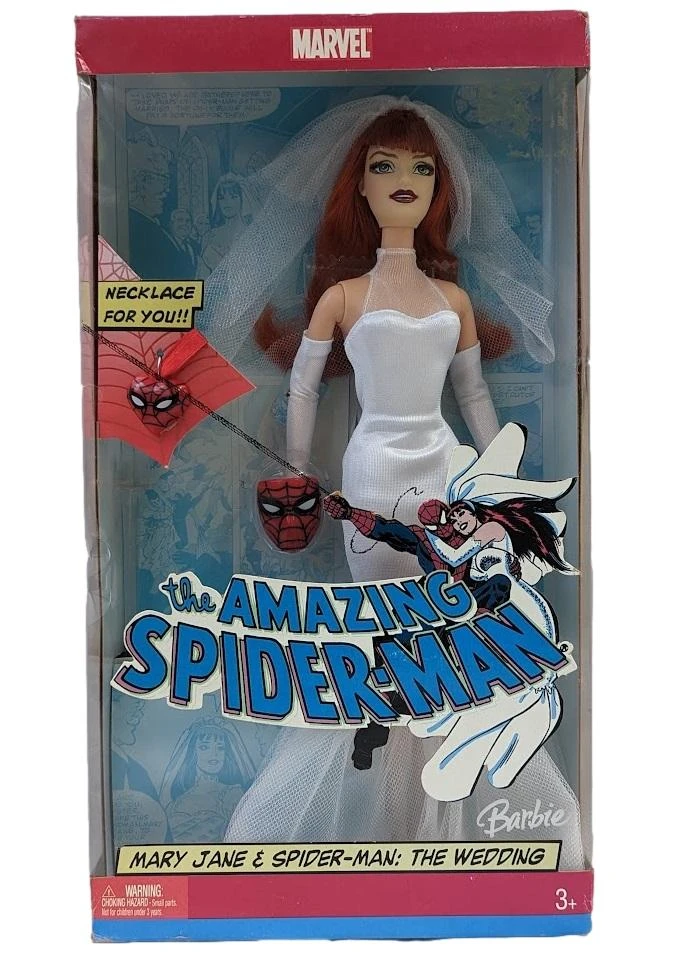 MATTEL Barbie The Amazing Spider-Man Mary Jane The Wedding 2005 Doll 1 MATTEL Barbie The Amazing Spider-Man Mary Jane The Wedding 2005 Doll