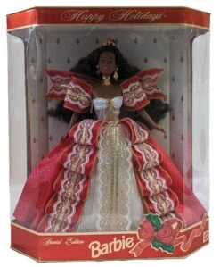 MATTEL Barbie Christmas Happy Holidays Hallmark 10th Anniversary 1997 Doll