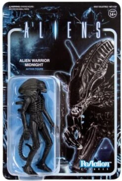 SUPER7 Aliens - Alien Warrior Midnight Black ReAction 3.75" Action Figure [OE]